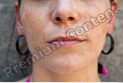 Mouth Woman Casual Average Street photo references